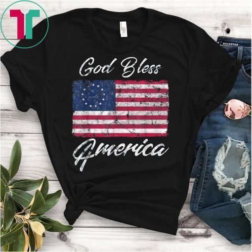 Rush Betsy Ross God Bless American Flag Shirt