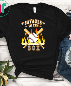 Savages In The Box T Shirt Yankees Savages In The Box Fan Tee Baseball family shirt