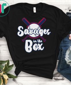 Savages in the box new york shirt T-Shirt Yankees Savages Funny Gift T-Shirt