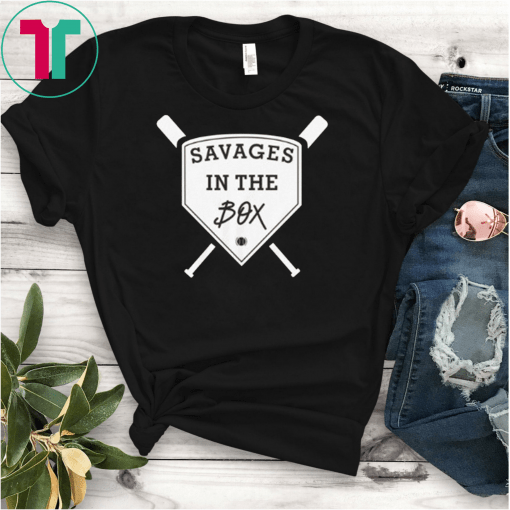 Savages in the box shirt New York Yankees Baseball Lovers Tee