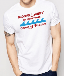 Scoop Ahoy Ice Cream Parlor Ocean Of Flavors T-Shirt