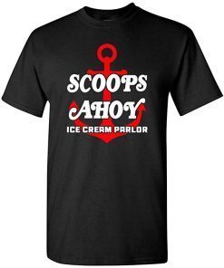 Scoops Ahoy Ice Cream Stranger Style Pop Culture Things T-Shirts