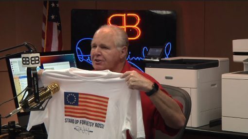 Stand Up For Betsy Ross Flag The Rush Limbaugh Show Signature T-Shirt