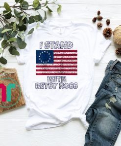 Stand With Betsy Ross July 4th America Pride Flag 1776 Retro Raglan Baseball Tee