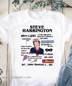 Steve harrington ahoy ladies it’s this stupid hat I’m telling you stranger things 3 shirt