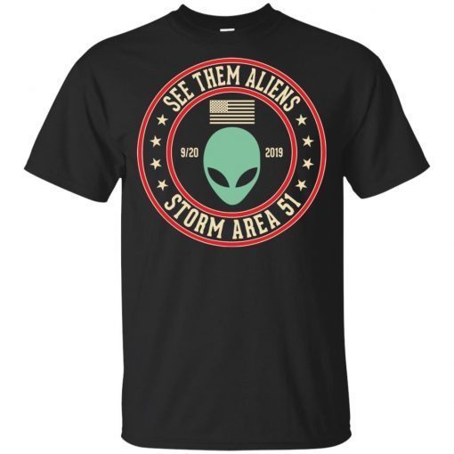 Storm Area 51 See Them Aliens UFO Youth Kids T-Shirt