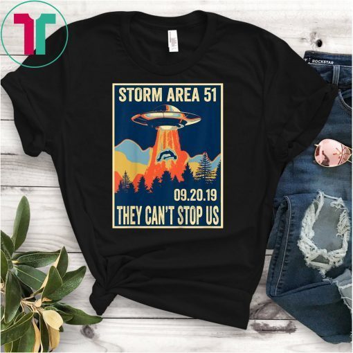 Storm Area 51 Shirt Alien UFO They Can't Stop Us