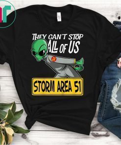 Storm Area 51 They Can't Stop All of Us Running Alien T-Shirt