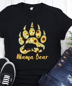 Sunflower mama bear paw shirt and crew neck sweatshirt