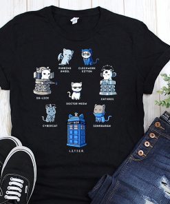 Tardis cats doctor meow doctor who t-shirt