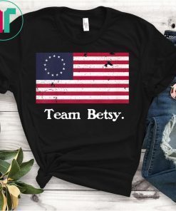 Team Betsy Ross Flag Shirt Proud American Flag Distressed T-Shirt