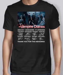 The Vampire Diaries 2009-2017 08 seasons 171 episodes signature T-Shirt