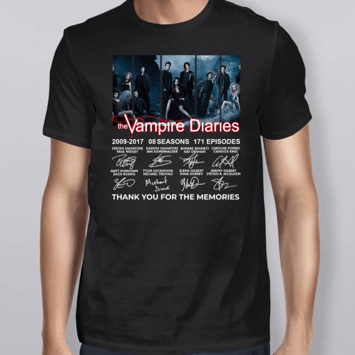 The Vampire Diaries 2009-2017 08 seasons 171 episodes signature T-Shirt