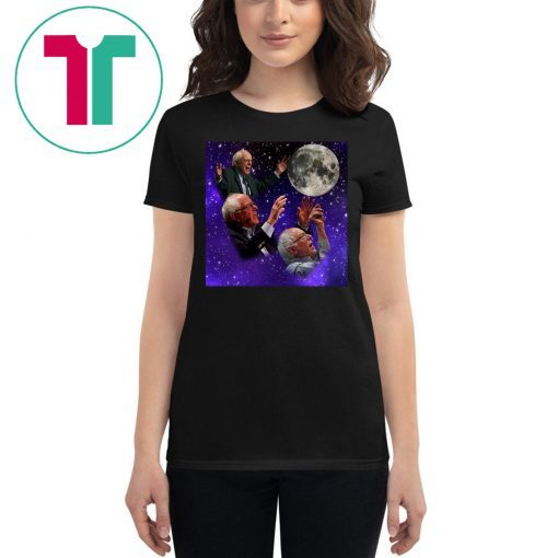 Three Bernie Sanders Moon Tee Shirt