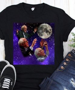 Three Bernie Sanders Moon Tee Shirt