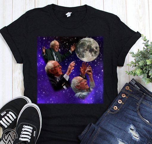 Three Bernie Sanders Moon Tee Shirt