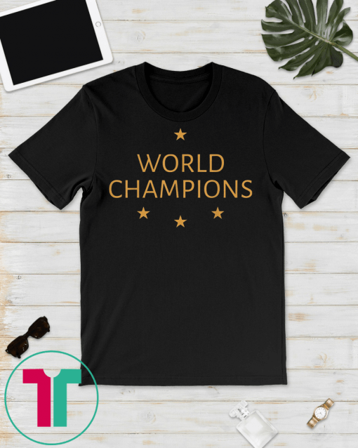 US Women soccer team World champions four titles tshirt