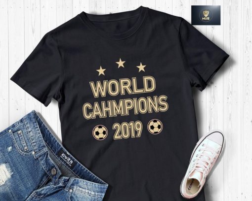 US Women's Soccer Team Win World Champions 2019 T-Shirt Four Title
