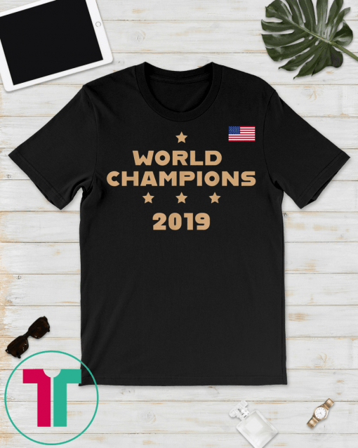 US Women's Soccer Team Wins World Champions 2019 T-Shirt