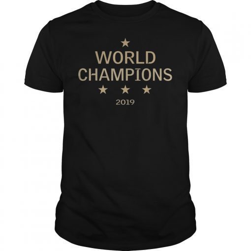 US women's soccer team win world champions four title 2019 T-Shirt