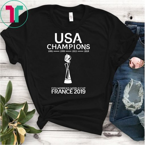 USA Champions 4 Stars Fifa Women's World Cup France 2019 Shirt