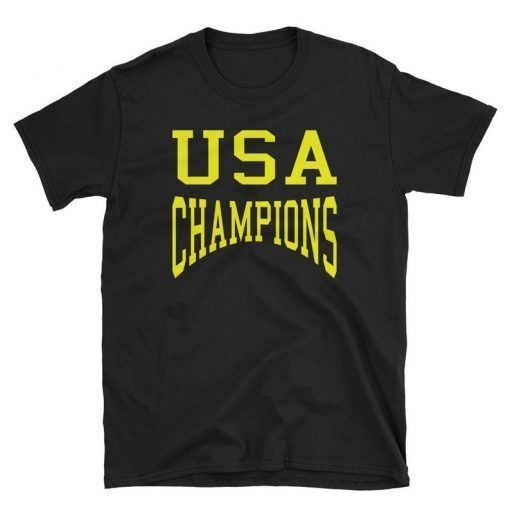 USA Champions Funny Softstyle T-Shirt with Tear Away Label