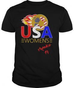 USA Women Soccer T Shirt World Team 2019 France Ladies Squad T-Shirt