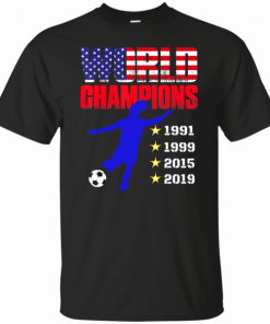 USA Women Soccer World Champions 2019 4 Stars Unisex T-Shirts