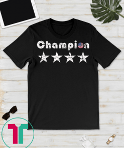 USA Women Soccer World Champions 2019 4 stars T-Shirts