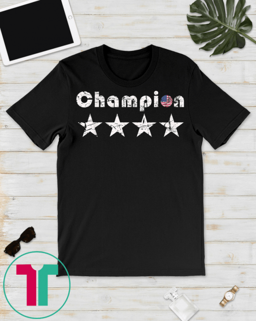 USA Women Soccer World Champions 2019 4 stars T-Shirts