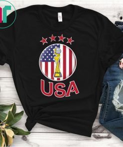 USA Women Soccer World Champions 2019 Shirt 4 Stars Shirt Golden Cup T-Shirt