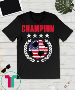 USA Women Soccer World Champions 2019 Tee 4 Stars Gift T-Shirt