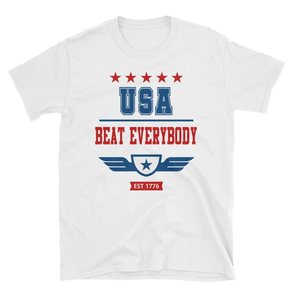 USA beat everyone t-shirt, USA vs everyone shirt Short-Sleeve Unisex T