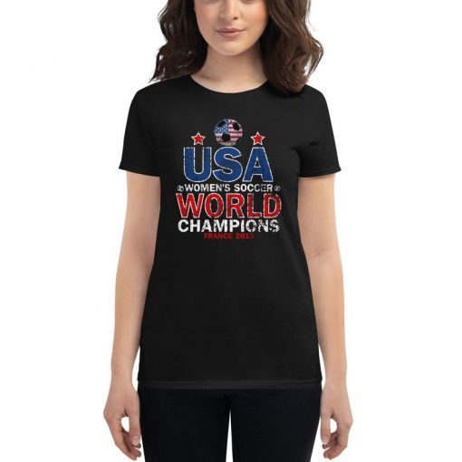 USA women soccer team world championship cup Tshirt Usa Women's World Champions 2019 tshirt usa women's soccer tee