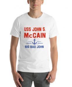 USS John S McCain Support our Vets T-Shirt