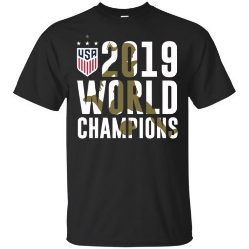 USWNT 2019 Women’s World Cup Champions 4-Star Run T-Shirt