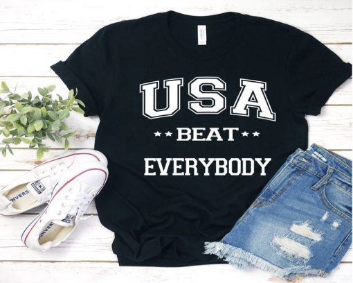 Usa Beat Everybody shirt,usa vs everybody,uswnt shirt