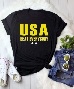 Usa beat everybody shirt,usa vs everyone shirt, unisex USA world champion 2019,Short-Sleeve Unisex T-Shirt