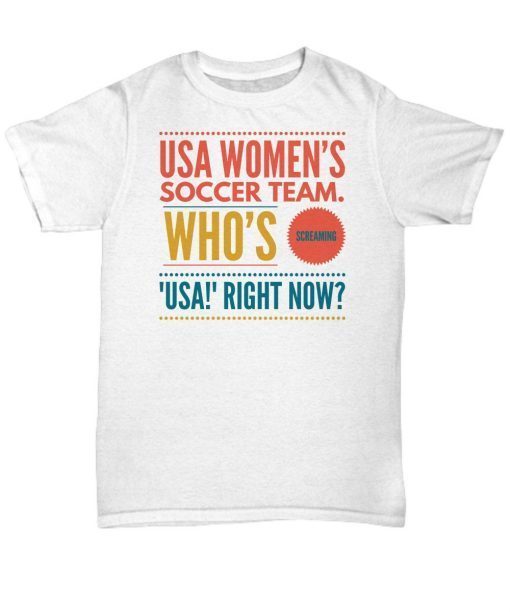 Usa women soccer team world championship cup Tee Shirt camiseta unisex