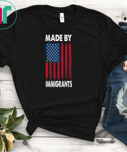 Vintage Made By Immigrants Shirt American Flag Premium T-Shirt