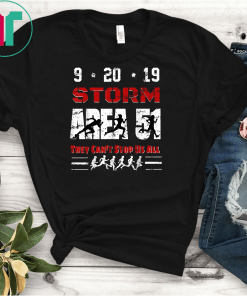 Vintage Storm Area-51 They Cant Stop Us All 5K Fun Run Shirts