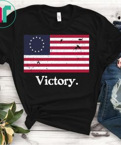 Womens Betsy Ross Flag Shirt American Flag Distressed Victory T-Shirt