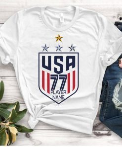 Women's National Soccer Team Shirt 4th star USWNT Alex Morgan, Julie Ertz, Tobin Heath, Megan Rapinoe. Unisex T-Shirt