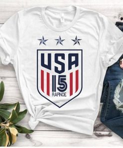 Women's National Soccer Team Shirt USWNT Alex Morgan, Julie Ertz, Tobin Heath, Megan Rapinoe. Unisex T-Shirt