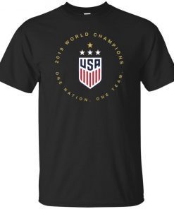 Women’s World Cup Champions One Nation One Team USWNT 2019 T-Shirt