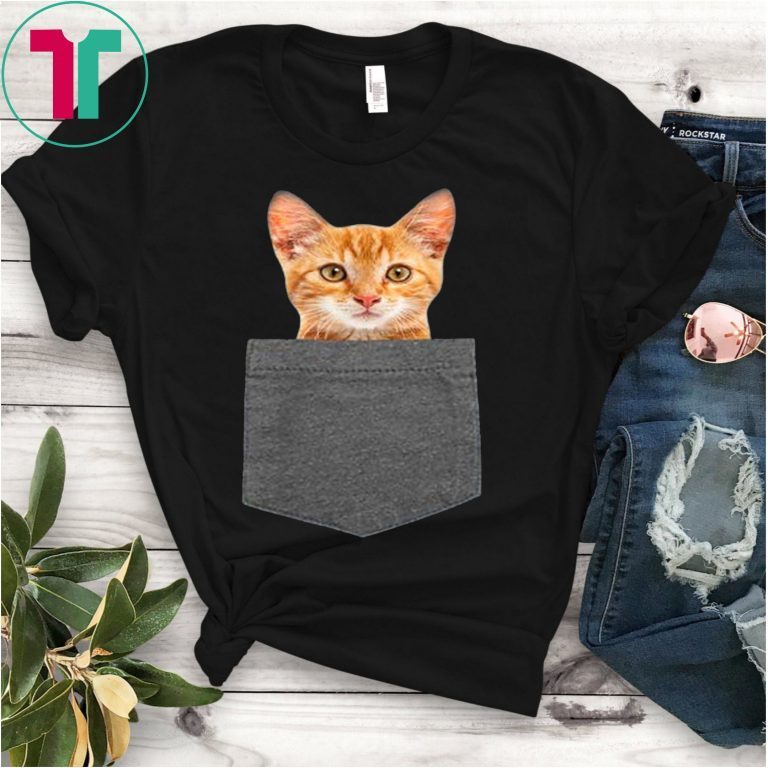 t shirt with cat coming out