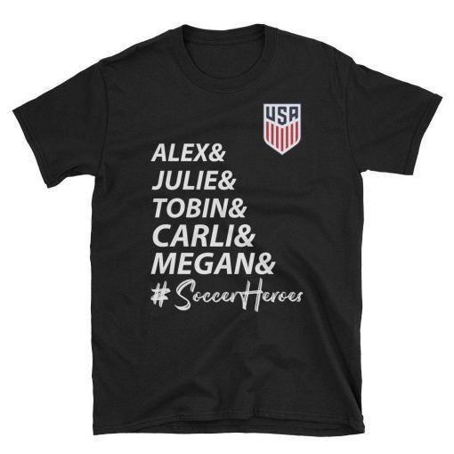 megan rapinoe t shirt, world cup champion shirt 2019-United States Women's National Soccer Team Shirt, Female Soccer Heroes Unisex Tshirt