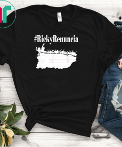 #rickyrenuncia Hashtag Ricky Renuncia Puerto Rico Politics T-Shirt Bandera Negra De Puerto Rico Shirt