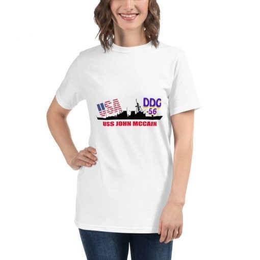 uss john mccain-women t shirt