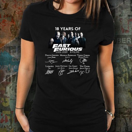 18 years of Fast and Furious Unisex Tee Shirt